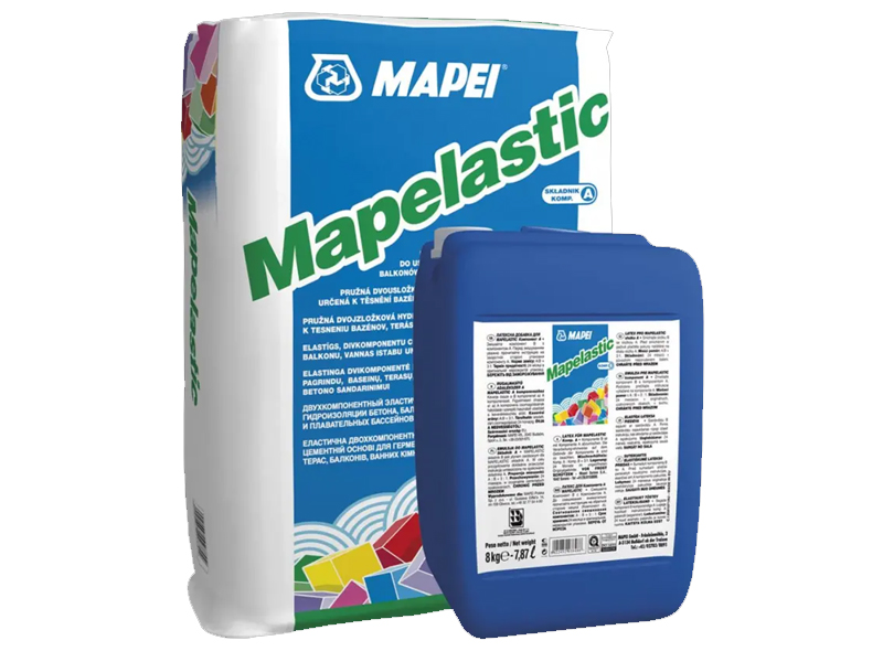 Двухкомпонентная гидроизоляция MAPEI Mapelastic (24кг + 8кг)