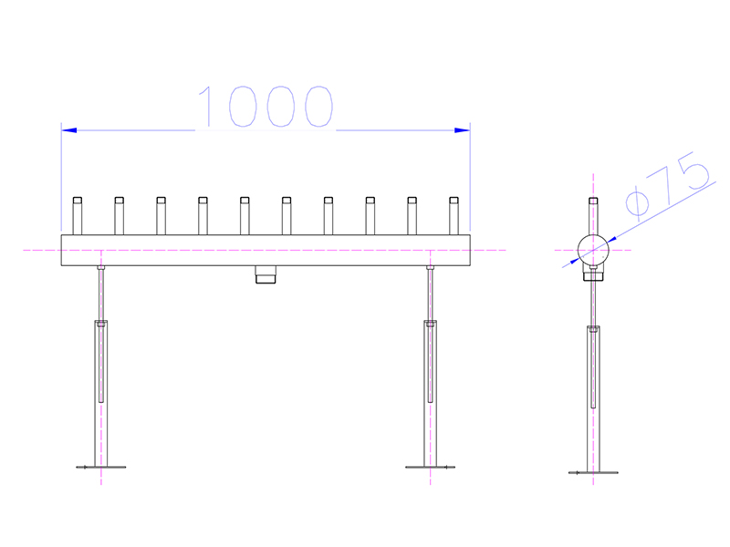 Линейный распределитель FC-1000-D75/10-1