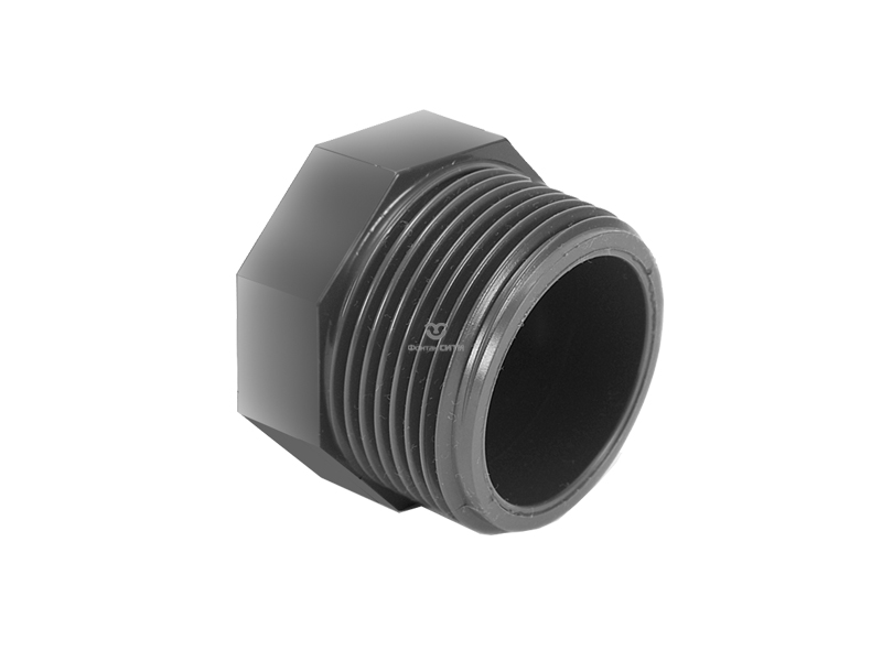 Заглушка с наружной резьбой PVC-U PN16 FC (1 1/2")