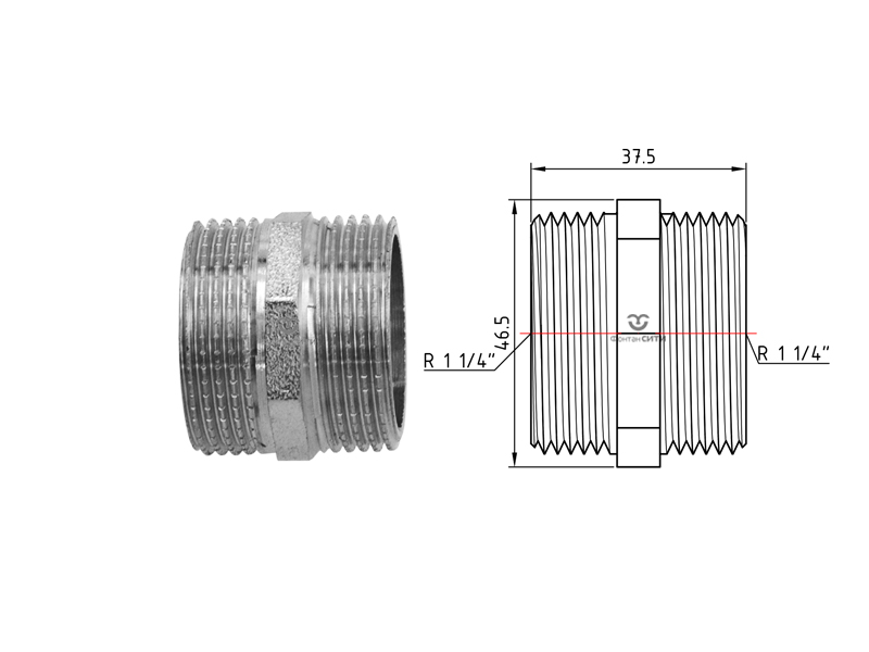 Ниппель FC AISI 304-2