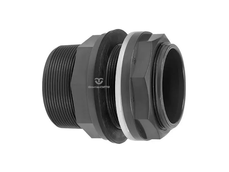 Переход на емкость PVC-U PN16 с разборной муфтой, изображение