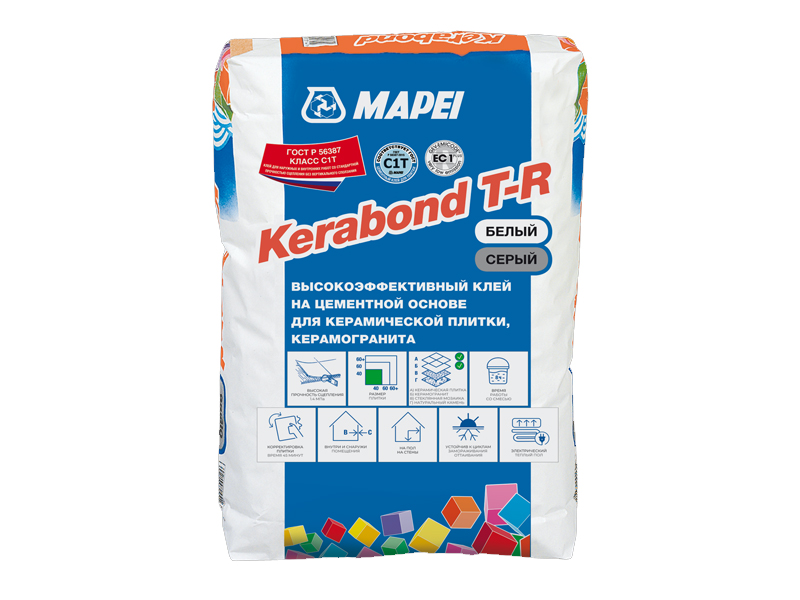 Клей Mapei Kerabond T-R 25 кг мешок