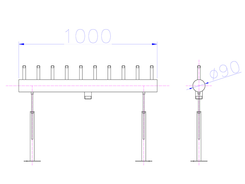 Линейный распределитель FC-1000-D90/10-1