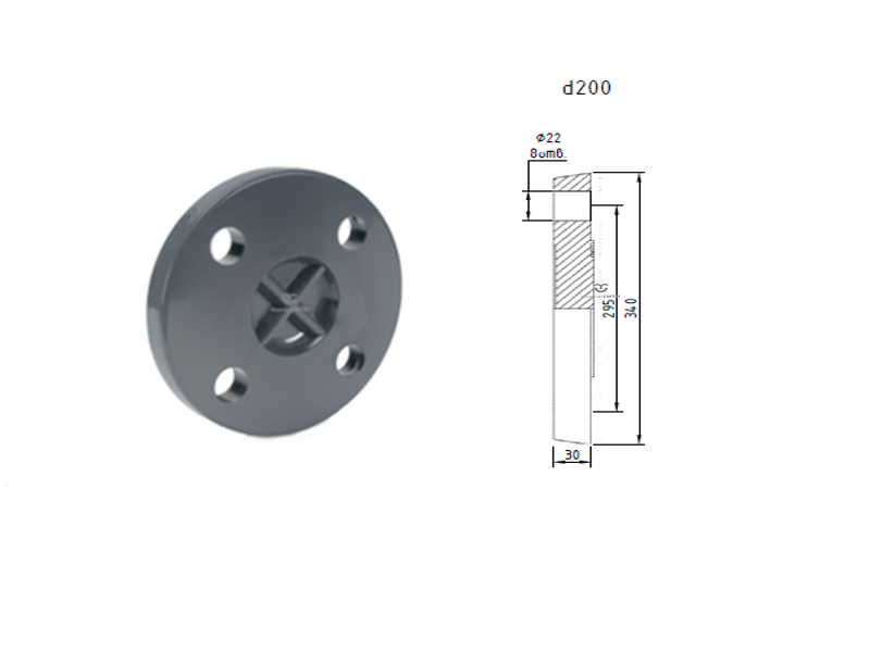 Глухой фланец PVC-U PN16 FC