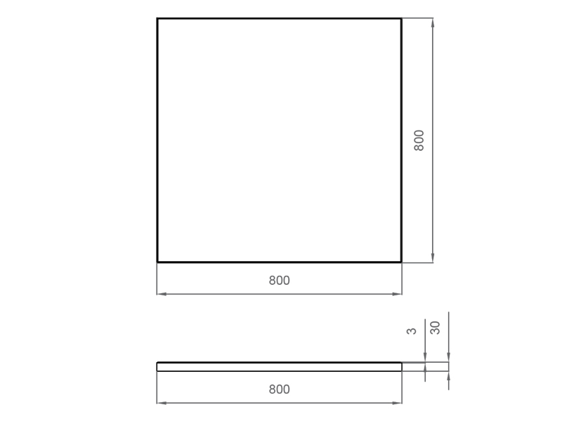 Гранитная плита для сухого фонтана 800x800 (Покостовский)-3