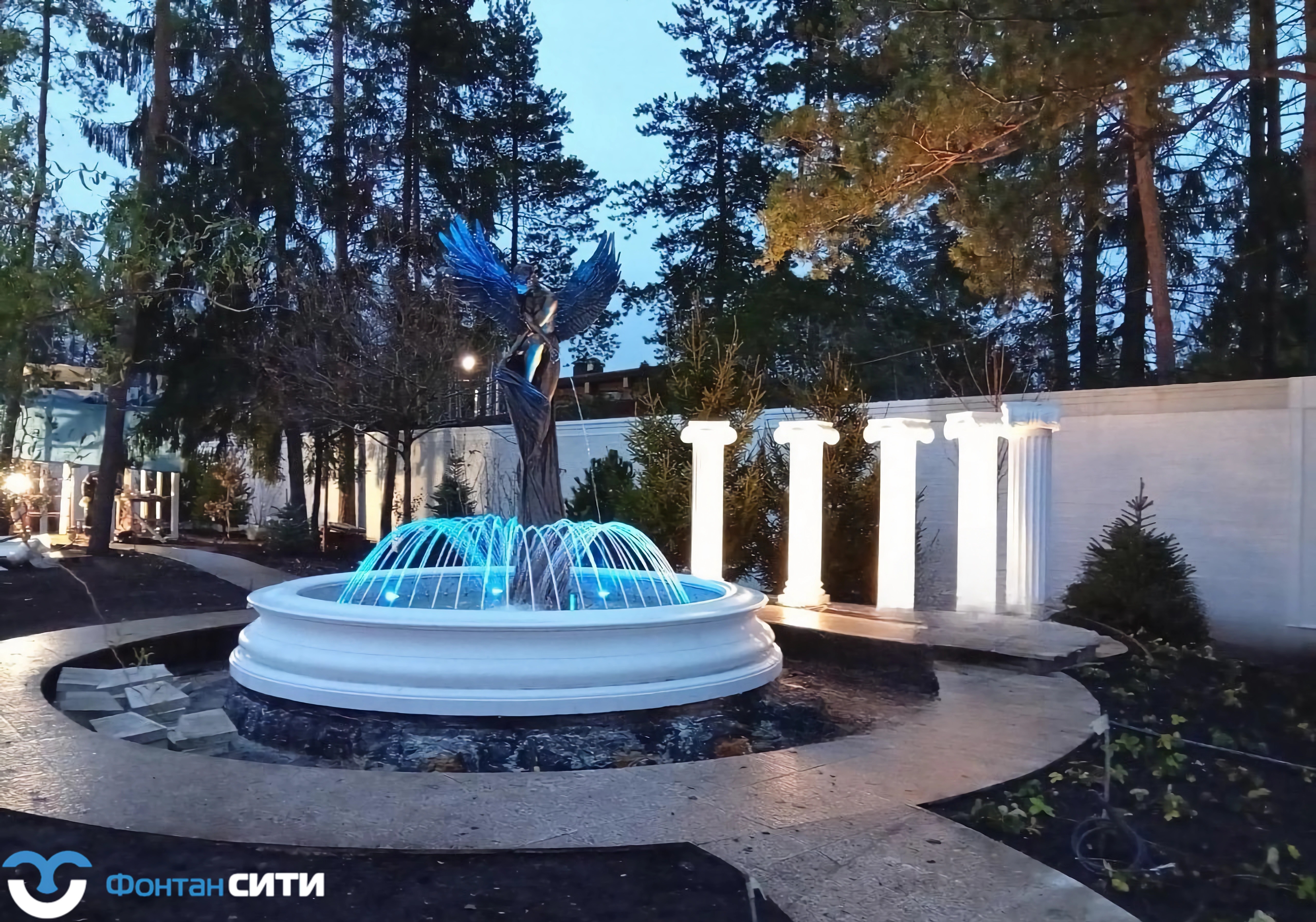 Классический уличный фонтан "Ангел" в г. Красногорск, изображение