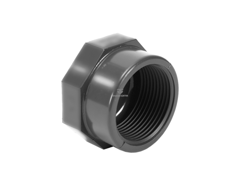 Заглушка с внутренней резьбой PVC-U PN16 FC (1 1/2")