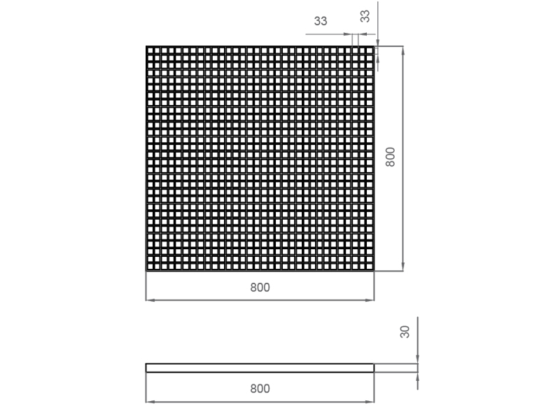 Настил из нержавеющей стали для сухого фонтана 800x800-3