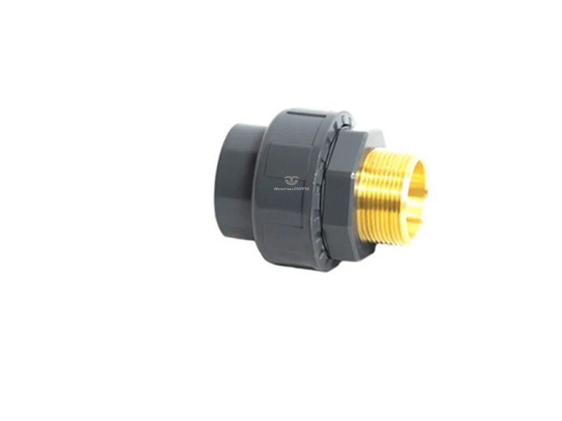 Муфта разборная переходная Наружная резьба (латунь) PVC-U PN16 FC (20, 1/2")