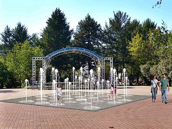 Пешеходный фонтан FC 4000х4000 (с погружными насосами), изображение